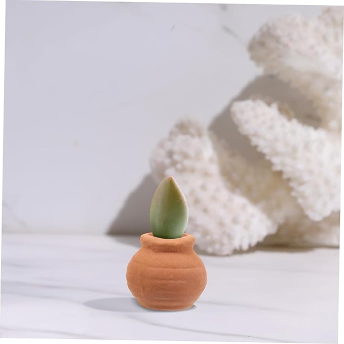 Milisten 8pcs Small Terracotta Pots Indoor Use Miniature Clay Pots Tiny Pottery Planter for Succulent Plants and Desktop Decoration