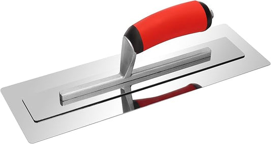 Professional Drywall Finish Trowel - 13.7x4.1 Inch Stainless Steel Blade with Ergonomic Grip, Flawless Smoothing, Precision Edging & Durability for Contractors & DIY Projects