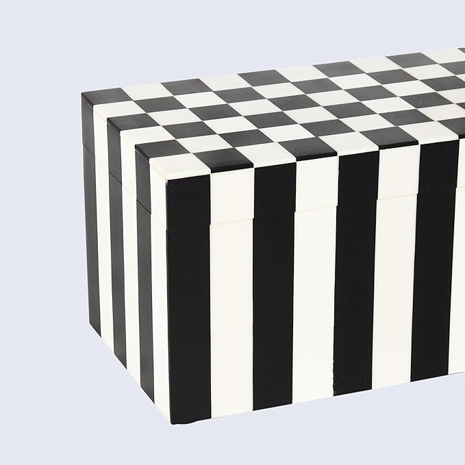 Handicrafts Home Handmade Puzzle Collection Decorative Jewelry Box Organizer – Keepsakes, Trinkets, and Home Decor – Antique Coffee Table Storage, Memory Box, Farmhouse Style Decor Check, 10x5x5