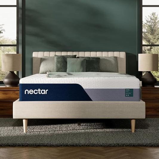 Nectar Premier 13” Twin XL Mattress - Medium Firm - Contouring Memory Foam - Cooling Upgrade - 2” Pressure Relief Layer - Mattress in a Box - 365-Night Trial & Forever Warranty