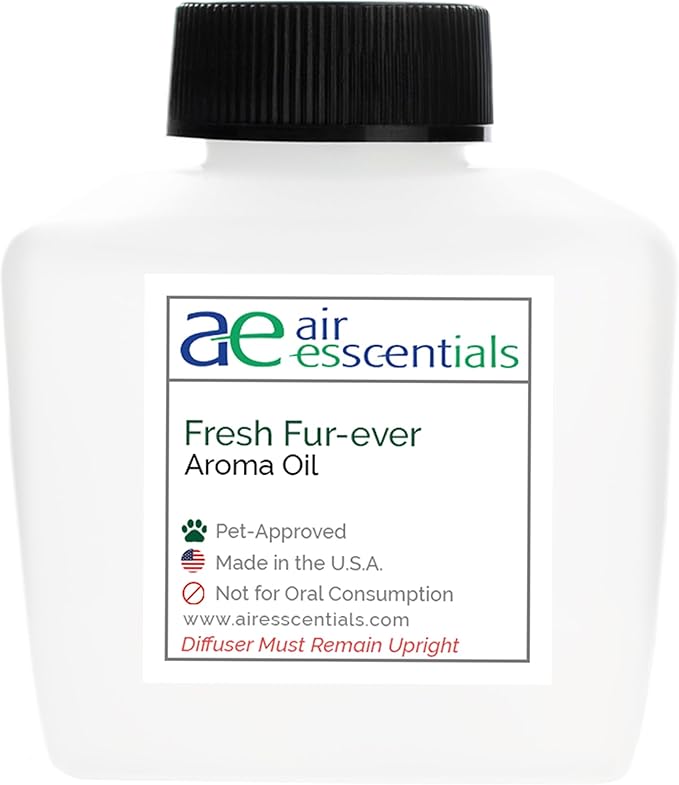 Air Esscentials Fresh Fur-Ever Aroma Oil - Pet-Preferred Pure Essential Oil for Scent Machines & Cold-Air Diffusers | Juicy Peach & Lemongrass | Floral Harmony | Comforting Sandalwood Finish | 100mL