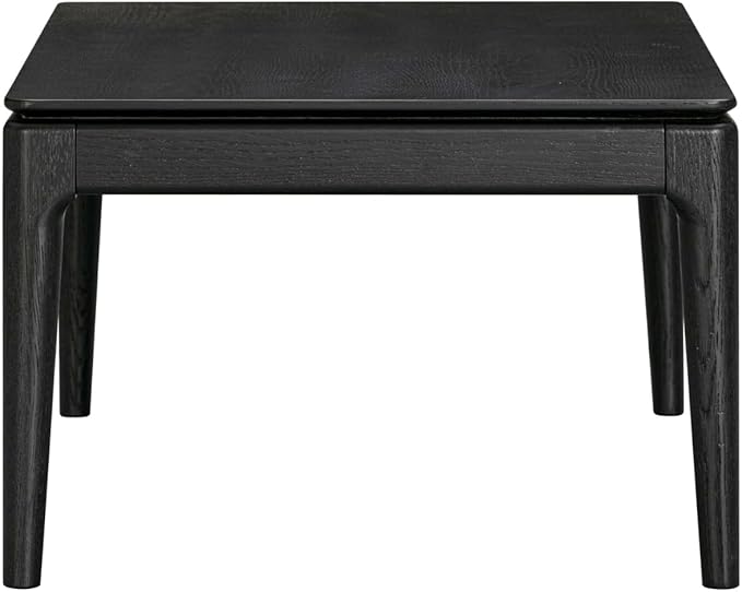 NTC Mingle Modern Wooden Rectangle Coffee Table with Hidden Drawer – Waterproof & Heat Resistant, Burnt Black
