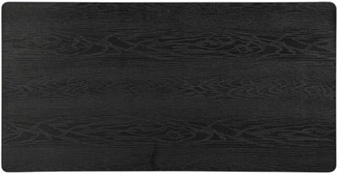 NTC Mingle Modern Wooden Rectangle Coffee Table with Hidden Drawer – Waterproof & Heat Resistant, Burnt Black