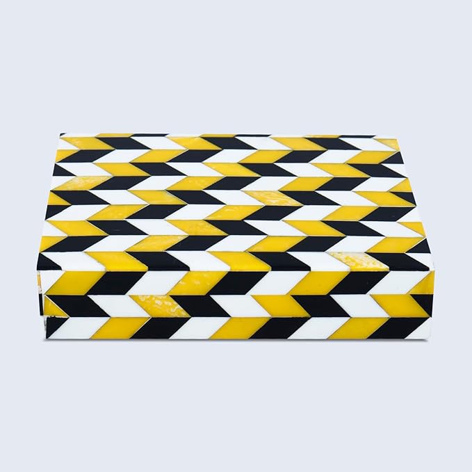 Handicrafts Home Handmade Marquet Artemis Collection Decorative Jewelry Box Organizer – Keepsakes, Trinkets, and Home Decor – Antique Coffee Table Storage, Memory Box, Farmhouse Style Decor, 8x5x2