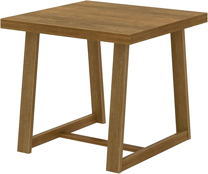 Plank+Beam Counter Height Dining Table, 41 Inch Solid Wood Kitchen Table, Farmhouse Dinette Table for 4, Compact Counter Table, Pecan Wirebrush