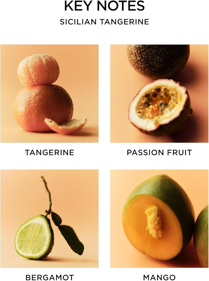 NEST New York Scented 3-Wick Candle, Sicilian Tangerine - 21.2 oz - Up to 100-Hour Burn Time - Reusable Glass Vessel