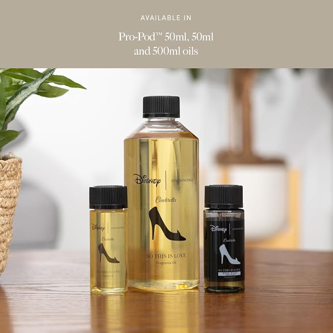 Aroma360 x Disney | So This is Love Oil Blend | Disney Princess Cinderella Luxury Essential Diffuser Oil | Aromatherapy Scent Diffuser Oil | Pear, Jasmine and Patchouli 1.7 fl oz, 50 mL
