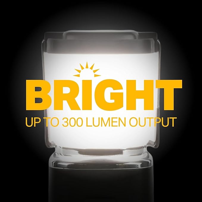 LUXPRO LP189 Mini Lantern - USB-C Rechargeable Camping Light - with 4 Color Modes - Dimmable LED Portable Lantern for Hiking & Emergency - Handy Compact Design (Black, 1-Pack)