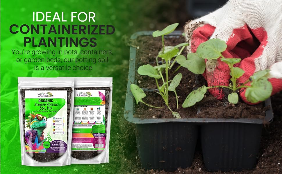 Organic Seed Starter Soil – Seed Starting Mix with Mycorrhizal Fungi – Natural Root Stimulator – Potting Soil for Vegetables and Herbs (20 QUARTS)