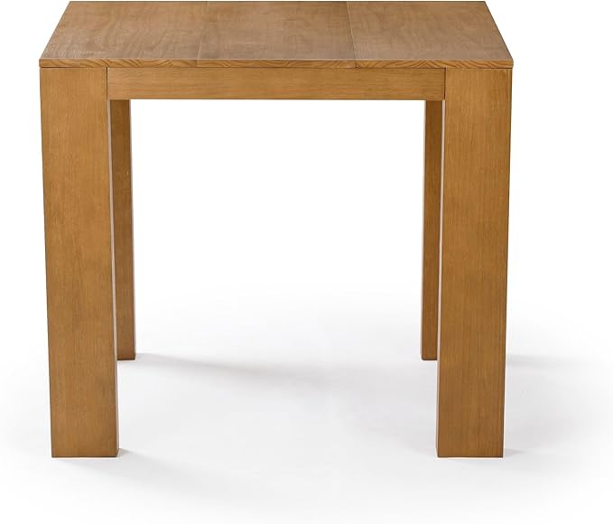 Plank+Beam Modern Counter Height Table, 41", Dinner Preparation Tables for Small Space, Solid Wood Square Kitchen Table, Pecan Wirebrush