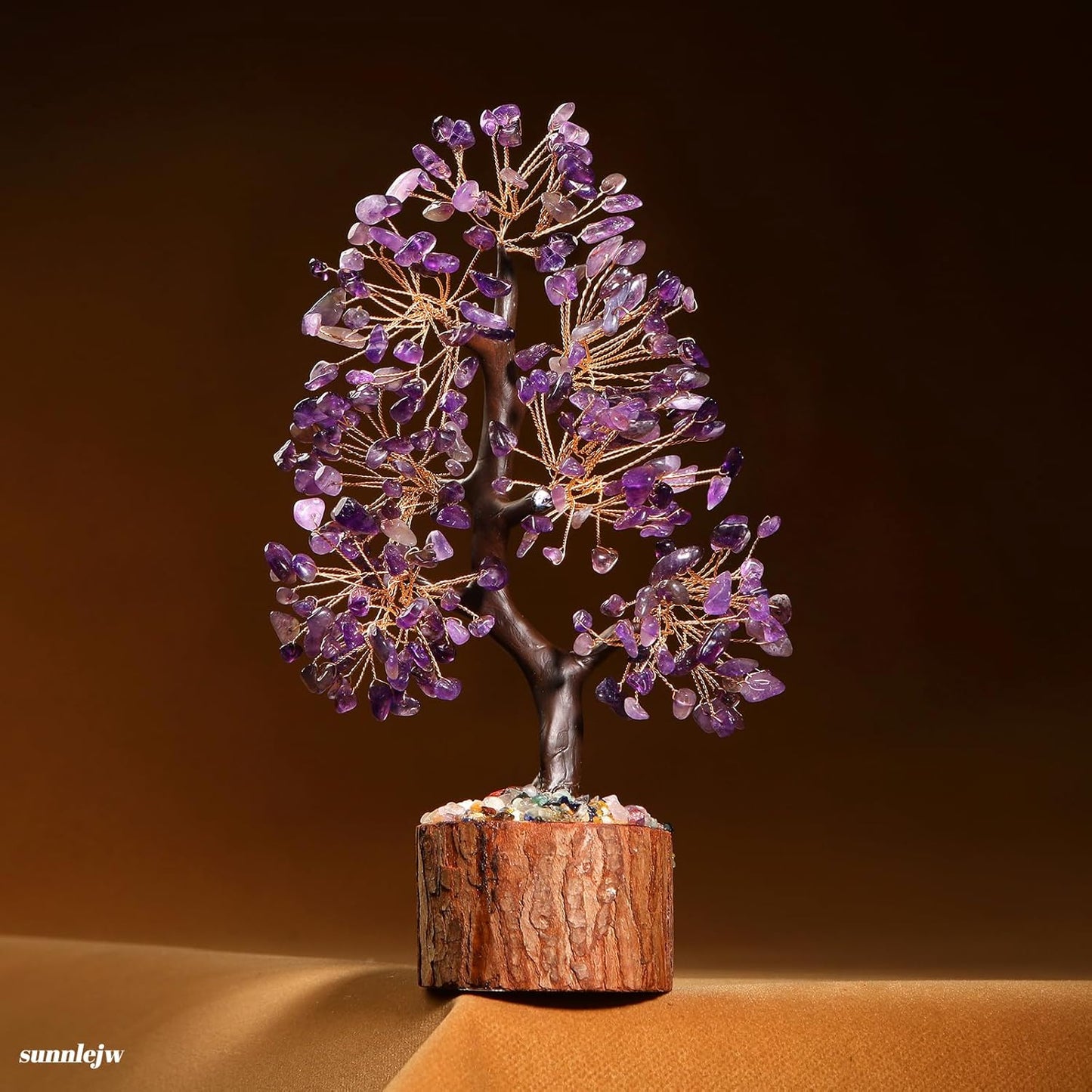 Amethyst Chakra Crystal Tree of Life,Crystals and Healing Stones,Birthday Gifts for Women,Spiritual Meditation Gifts for Positive Energy,Crystal Decor