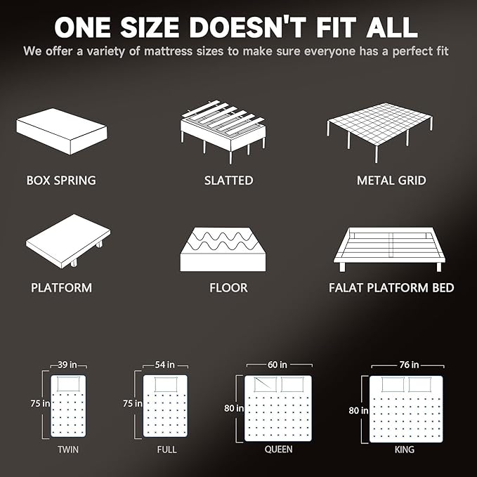 Full Size Mattress in a Box 14 Inch Memory Foam Hybrid Mattress with Pocketed Springs Medium Firm Support Motion Isolation Edge Support 180 Night Trial