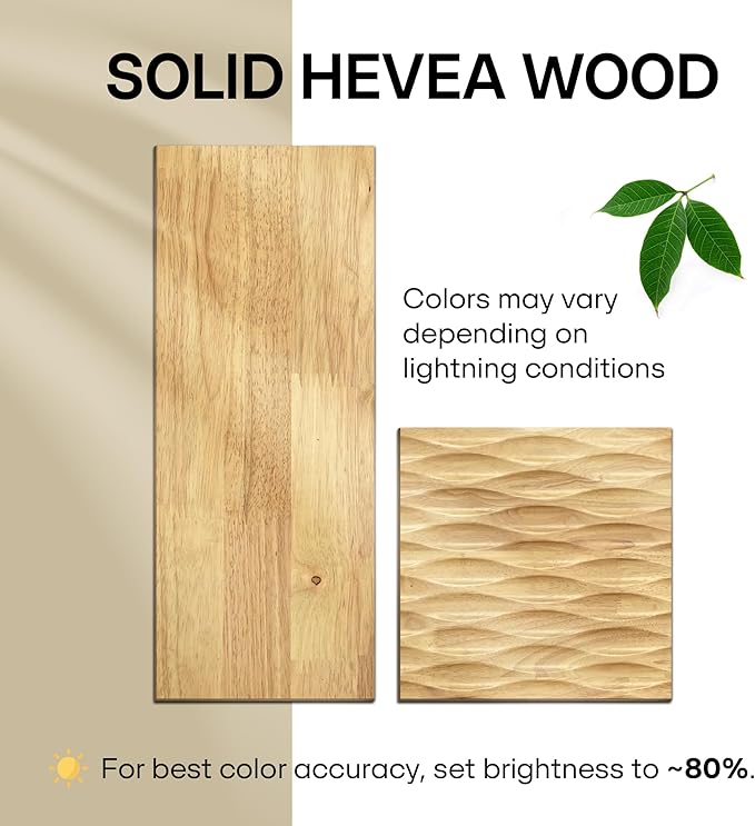 Acacia Elara Wood TV Stand for TVs up to 75+ Inch Entertainment Center with Storage Shelves and Cable Management, Mid Century Modern Media Console Wood TV Stands for Living Room Bedroom, Natural Oak