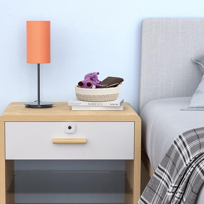 Small Shelf Storage Baskets for Organizing, 6 Pack Round Cotton Rope Bins, Decorative and Cute Woven Baskets for Bedroom and Closet, Key Tray Bowl, Home Decor Countertop Organizer (Brown Beige)