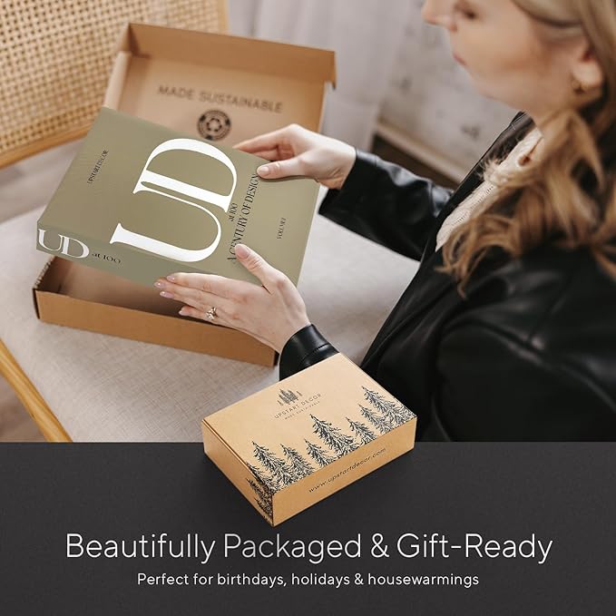 Aesthetic Decorative Books Set of 3 Designer Fake Books for Decoration to Enhance Mid Century Coffee Table Decor Bookshelf Mantle Shelf Console Table Entryway Décor Minimalist Faux Book Storage Box