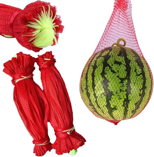 50 Pack Watermelon Net, Reusable Produce Mesh Bags Cradles for Hanging Watermelon, Honeydew Melon, Vegetables, Cucumbers