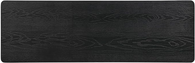 NTC Mingle Modern Wooden Rectangle Console Table with Hidden Drawer – Waterproof & Heat Resistant, Burnt Black