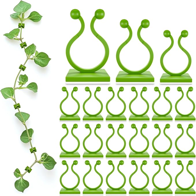 Plant Wall Clips for Climbing Plants 110 Pcs - Large, Medium, and Small Sizes Wall Clips for Support, Resistant to Breaking and Deformation, Strong Adhesion - For Gardening or Cable Management