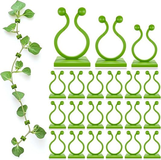 Plant Wall Clips for Climbing Plants 110 Pcs - Large, Medium, and Small Sizes Wall Clips for Support, Resistant to Breaking and Deformation, Strong Adhesion - For Gardening or Cable Management