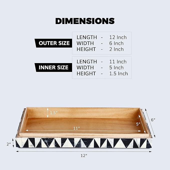 Handicrafts Home Handmade Harlequin Collection Decorative Jewelry Box Organizer – Keepsakes, Trinkets, and Home Decor – Antique Coffee Table Storage, Wedding Memory Box, Farmhouse Style Decor, 12x6x2