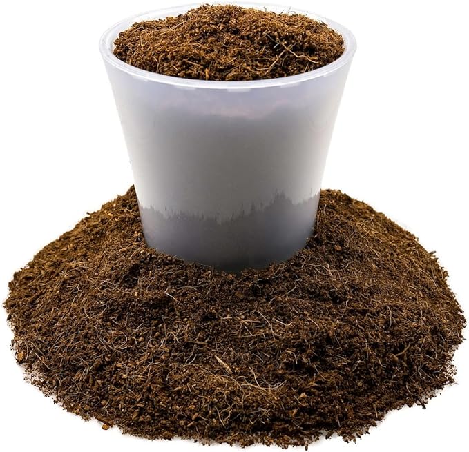 Premium Organic Coconut Coir Mix for Home Gardening - All Natural Soil Amendment - PH Balanced and Double Washed Coco Coir by Gardenera (4 Quart Bag)