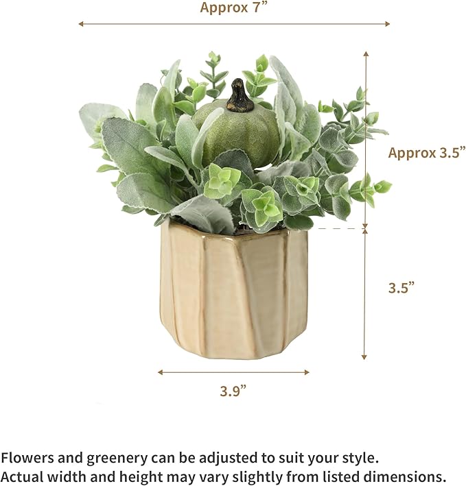 Timeless Luxe Bloom - Premium Artificial Fake Flower for Outdoor, Indoor, Garden, Home, Office, Bouquet Centerpiece Wedding, Event, Party Decoration (Perennial Pumpkin Joy)