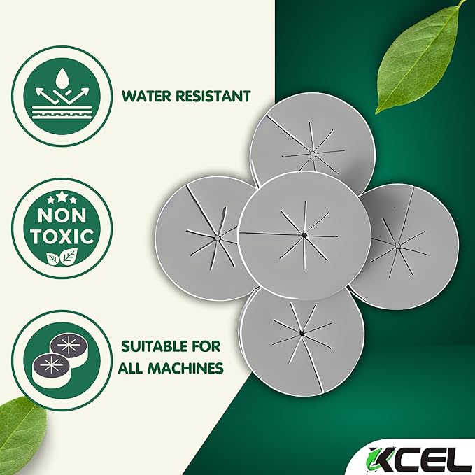 XCEL 200 Pack Cloning Collars Inserts 2" Premium Rubber Foam Cloner Plug Fits 2 inch net pots Hydroponics (200) (Gray)