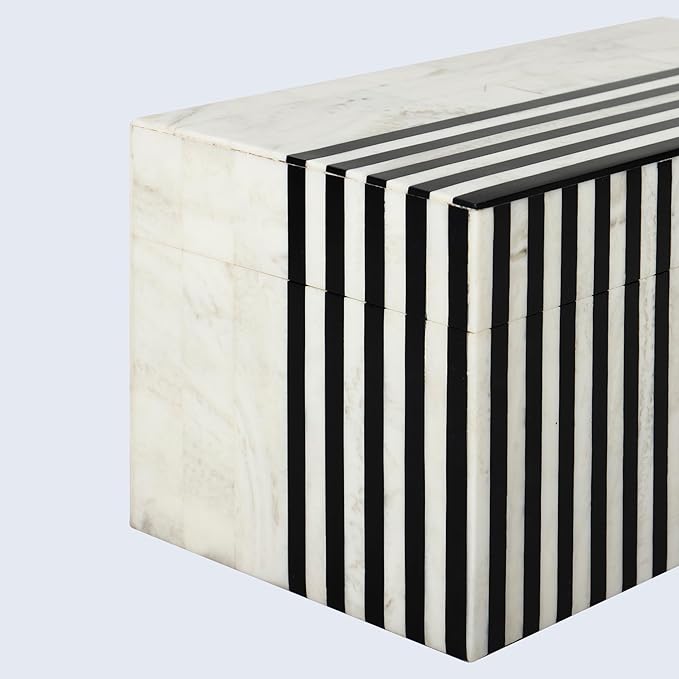 Handicrafts Home Handmade Mono Collection Decorative Jewelry Box Organizer – Keepsakes, Trinkets, and Home Decor – Antique Coffee Table Storage, Wedding Memory Box, Farmhouse Style Decor Lead, 10x5x5