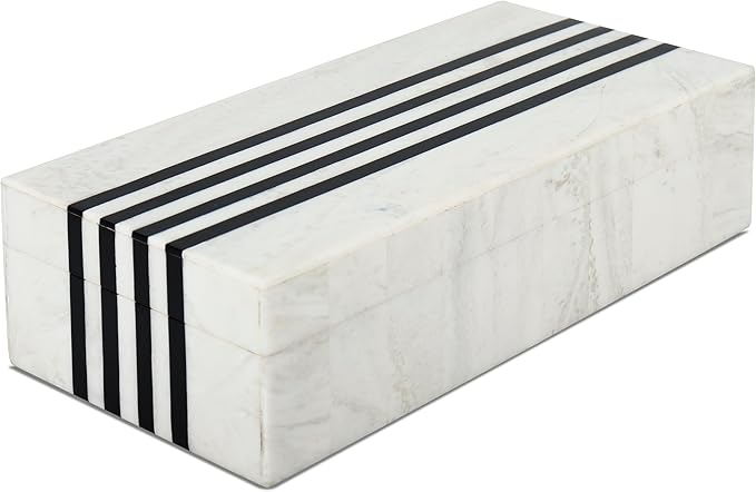 Handicrafts Home Handmade Mono Collection Decorative Jewelry Box Organizer – Keepsakes, Trinkets, and Home Decor – Antique Coffee Table Storage, Memory Box, Farmhouse Style Decor Sprint, 10x4.5x2.5