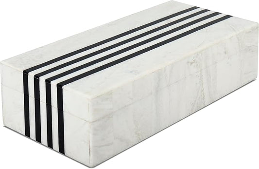 Handicrafts Home Handmade Mono Collection Decorative Jewelry Box Organizer – Keepsakes, Trinkets, and Home Decor – Antique Coffee Table Storage, Memory Box, Farmhouse Style Decor Sprint, 10x4.5x2.5