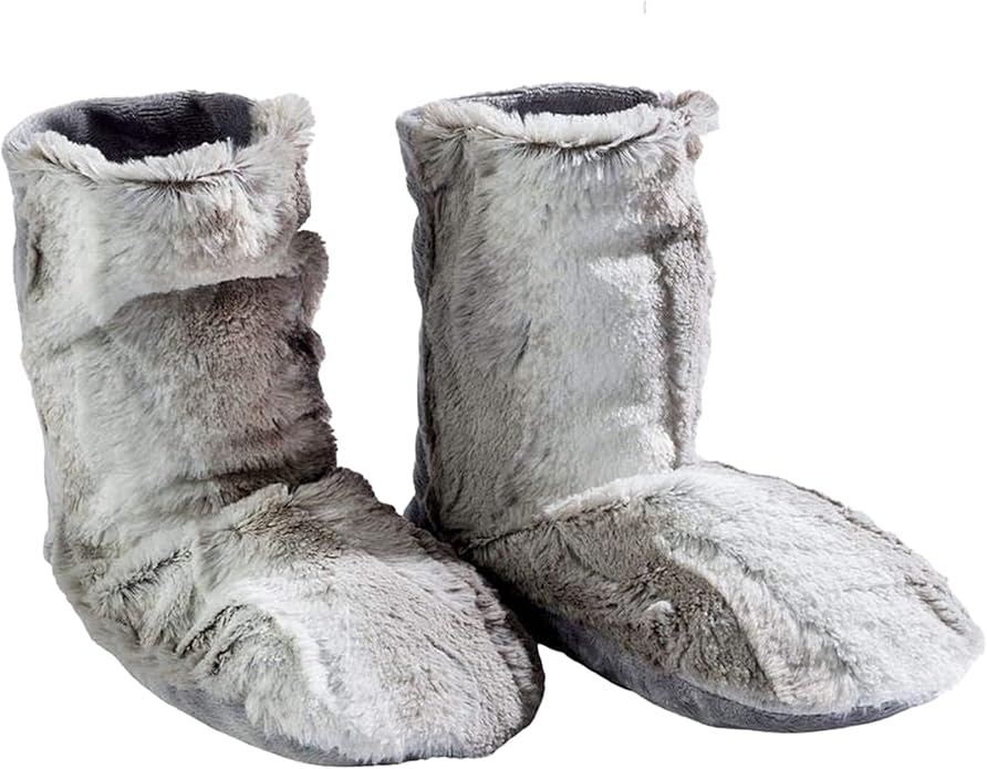 Sonoma Lavender Spa Booties, Microwavable Heated Slippers, Luxury Herbal Booties, Herbal Aromatherapy Foot Warmer