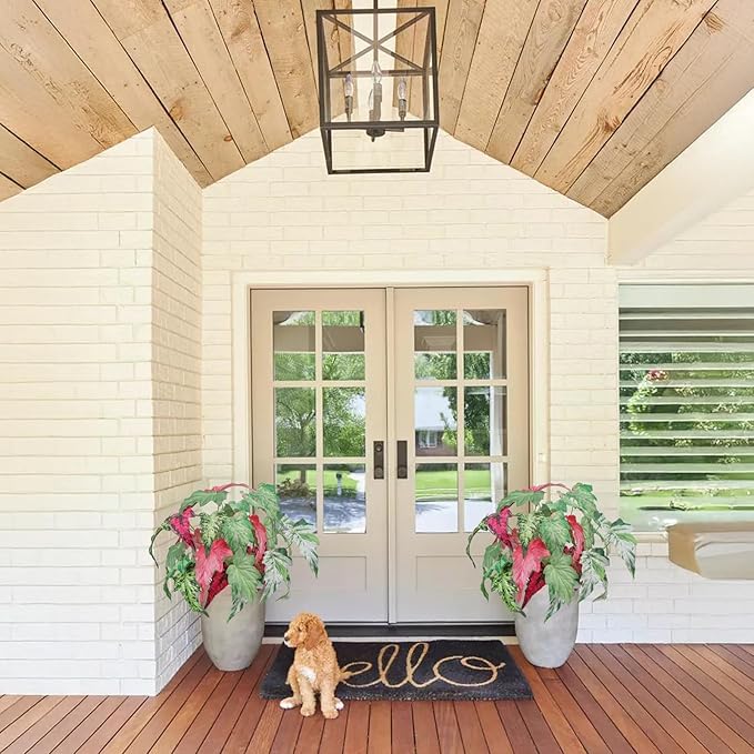 10PCS Artificial Palm Leaves Large Fake Palm Leaves 32.3'' Artificial Tropical Plants Faux Stems and Branches for Vase Home Indoor Outdoor Decor