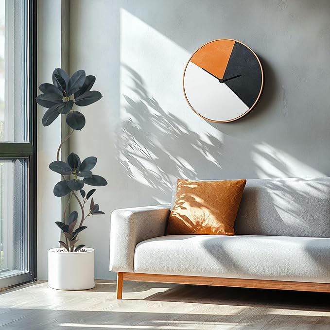 5.3ft Tall Artificial Rubber Tree Faux Plants Indoor Faux Floor Artificial Trees Indoor(Black,5.3ft)