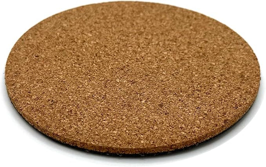 Rocky Mountain Goods Cork Mat - 4-inch - Cork Coasters for House Plants, Flower Pots, Drink Coasters, and Crafts - 2-Layer Design is Lightweight and Durable - Protect Furniture from Scratches (30)