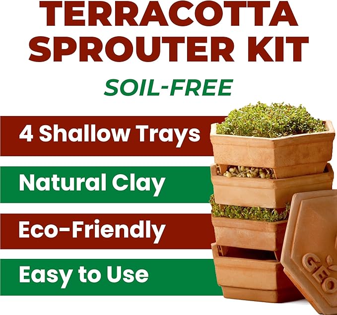 GEO Terradisiena 4-Tier Terracotta Sprouter