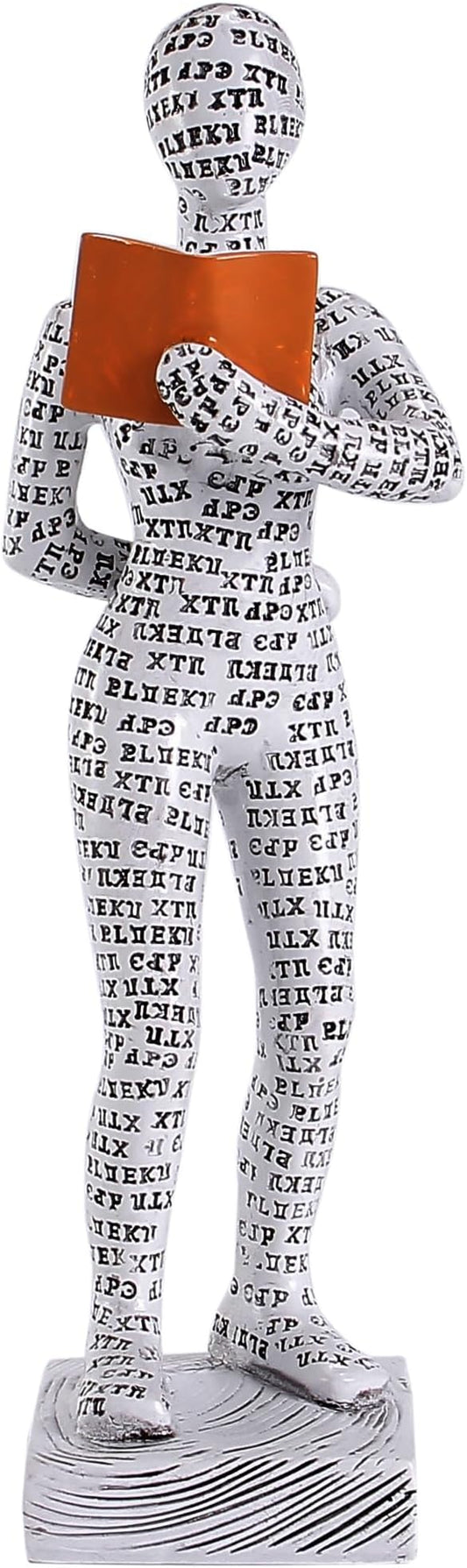 GRAPMKTG Home Decor Pulp Reading Women Thinker Statue Aesthetic Sculpture Room Decor Modern Abstract Decoration on Shelf Table Desk for Living Room Office Bedroom J