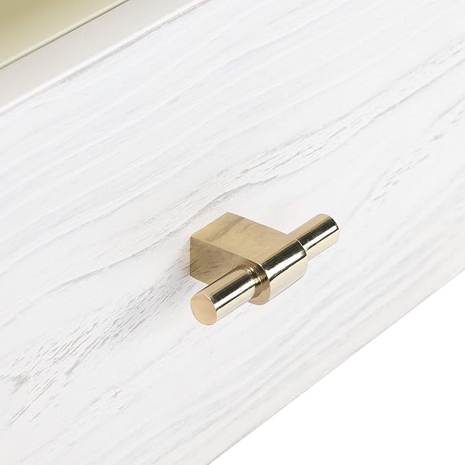 SAFAVIEH Genevieve TV Stand for up to 65" Flatscreen – Cream & White Washed Finish, Mid-Century Modern Storage Cabinet, Entertainment Media Console (MED5000D)