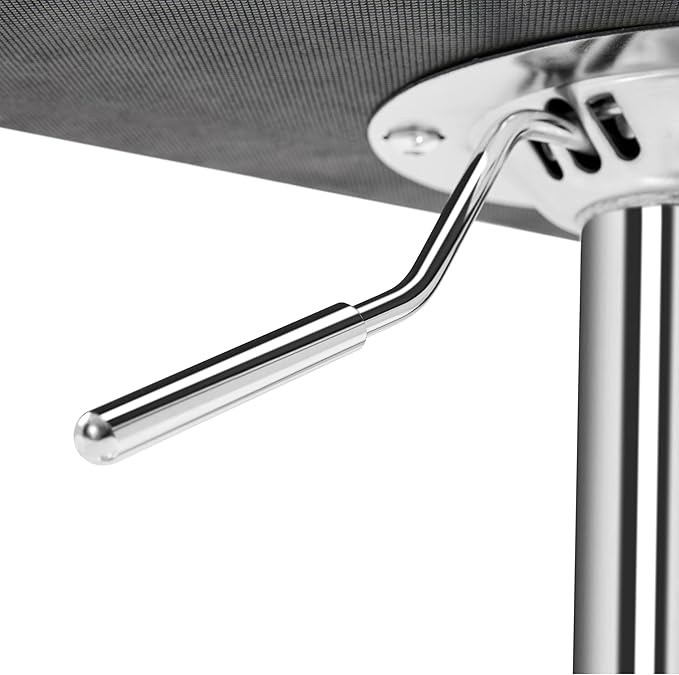 Yaheetech Bart Stools Set of 4, PU Leather Adjustable Barstools with Armrest, Counter Height Stool Chairs with Thickened Seat Cushion for Kitchen Island, White