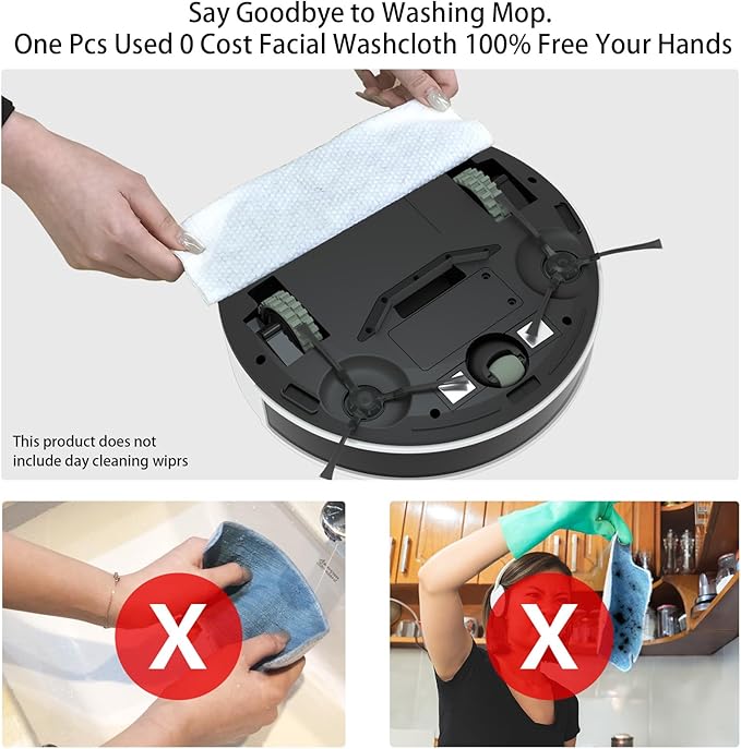 OKP Life Robot Vacuum and Mop K5P Pro 2-in-1, 5000Pa Suction Robot Vacuum Cleaner, Self-Recharging, Wi-Fi/APP/Alexa/Remote Control, Ideal for Hard Floors & Pet Hair