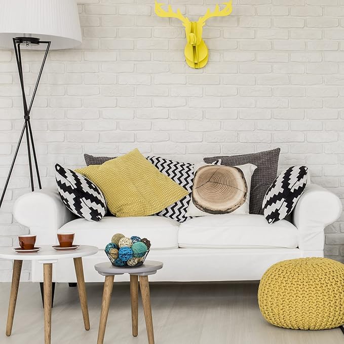 Blue Donuts Decorative Balls for Bowls Decorative Balls for Centerpiece Bowl Fillers, Assorted Rattan Wicker Balls Orb Grapevine Ball, Vase Fillers, Blue, Pack of 18