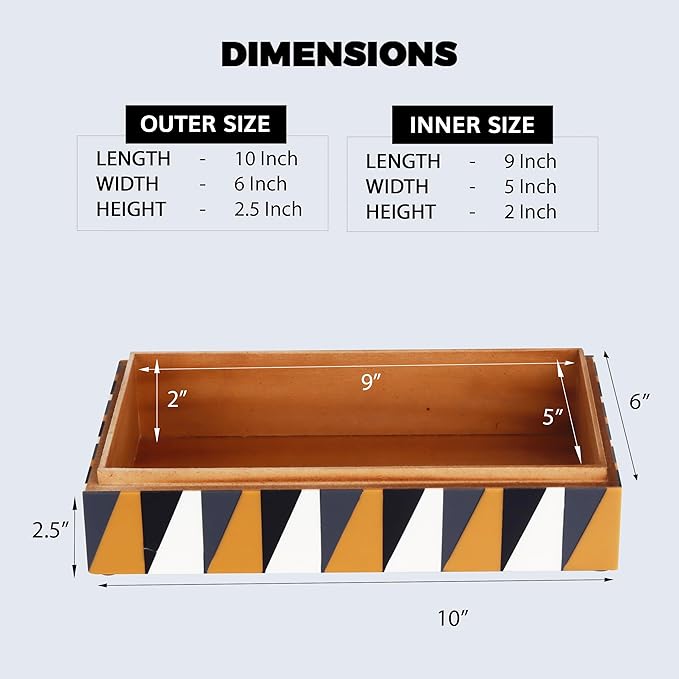 Handicrafts Home Handmade Puzzle Collection Decorative Jewelry Box Organizer – Keepsakes, Trinkets, and Home Decor – Antique Coffee Table Storage, Memory Box, Farmhouse Style Decor Guild, 10x6x2.5