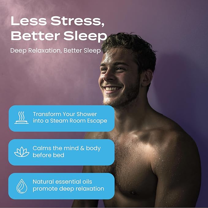 Bloom: Body Restore Shower Steamers Aromatherapy 6 Pack - Christmas Stocking Stuffers, Birthday Gifts for Women, White Elephant, Relaxation, Self Care for Men - Bloom