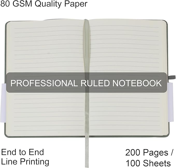 20 Pack Journals for Writing College Ruled Notebooks Journal in Bulk, Hardcover Notebooks (200Pages) for Note Talking, Lined Bullet Journals for Home School Office, 5.7"x8.4", Olive Green