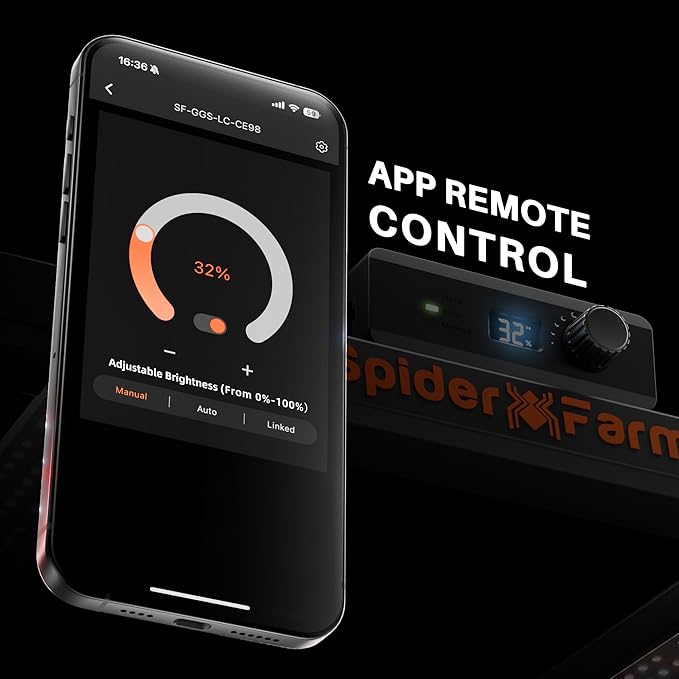 Spider Farmer G4500 Cost-Effective 320W 2x4 Coverage LED Grow Lights, Full Spectrum Dimmable Bar Style Led Growing Lamp for Indoor Plants, 2025 Upgraded App Remote Control