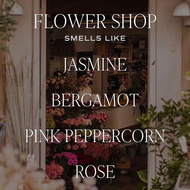 Sweet Water Decor Flower Shop Reed Diffuser – Room Decor Aesthetic with Long-Lasting Premium Fragrance of Bergamot Rind, Orange Blossom, Ylang Ylang, and Jasmine for 4 Months – Ideal for Home Decor