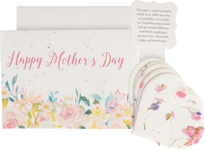 Mother's Day Greeting Card – Plantable Wildflower Seed Paper for Mother's Day, Gifts, & Special Events