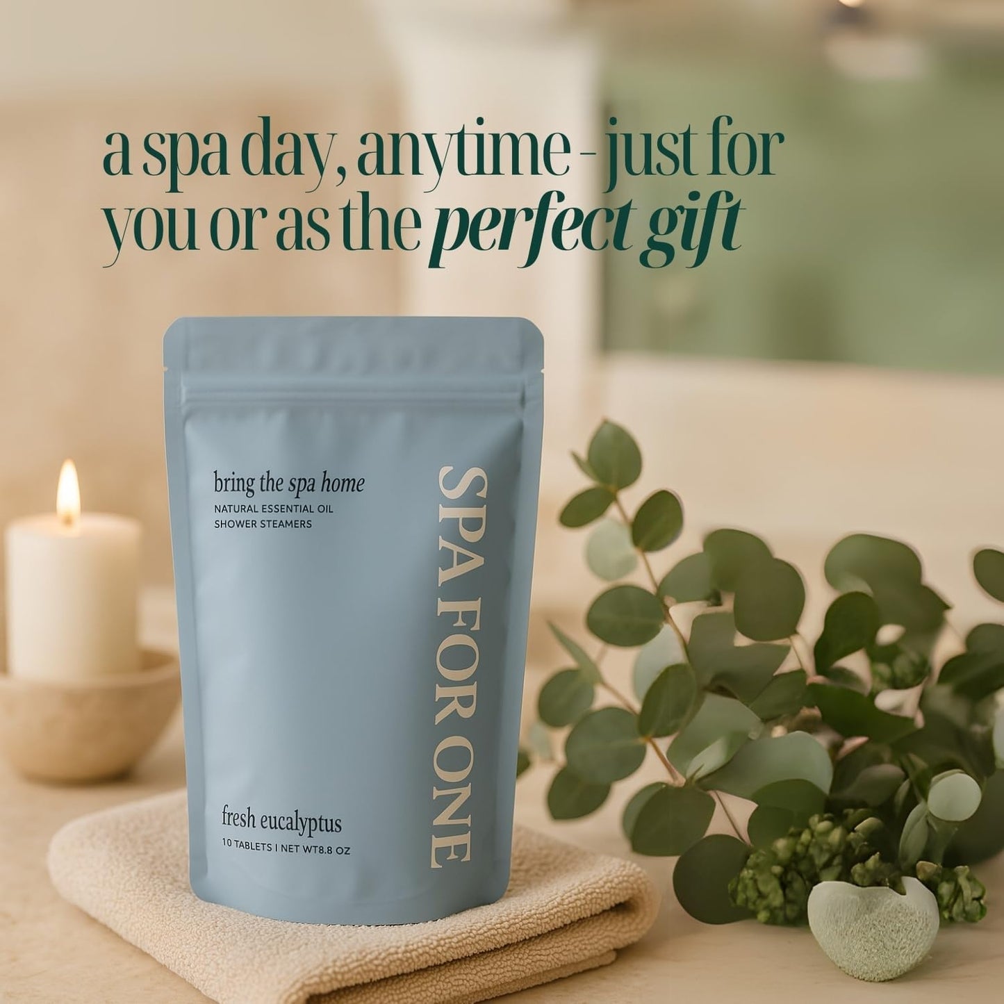 Aromatherapy Shower Steamers - Made in USA with Natural Eucalyptus Essential Oils - Birthday Gifts for Women and Men, Stress Relief & Relaxation