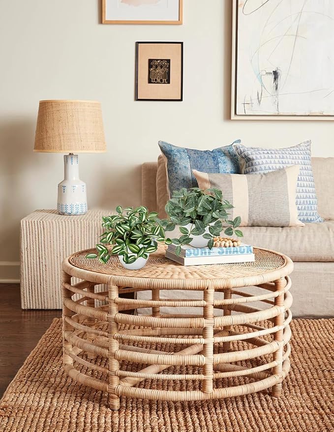 Hollyone Fake Plants 2 Packs Artificial Plants Indoor Faux Plants with White Plastic Pot Small Fake Potted Plant for Home Aesthetic Living Room Bathroom Desk Shelf Office Decor