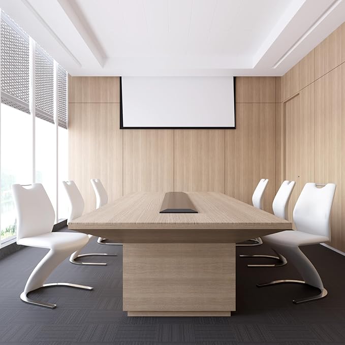 Mermaid Dining Chairs Set of 2,Modern Kitchen Dining Room Armless Upholstered Side Chairs in PU Leather Cushion Seat and Sturdy Metal Leg(2 White)