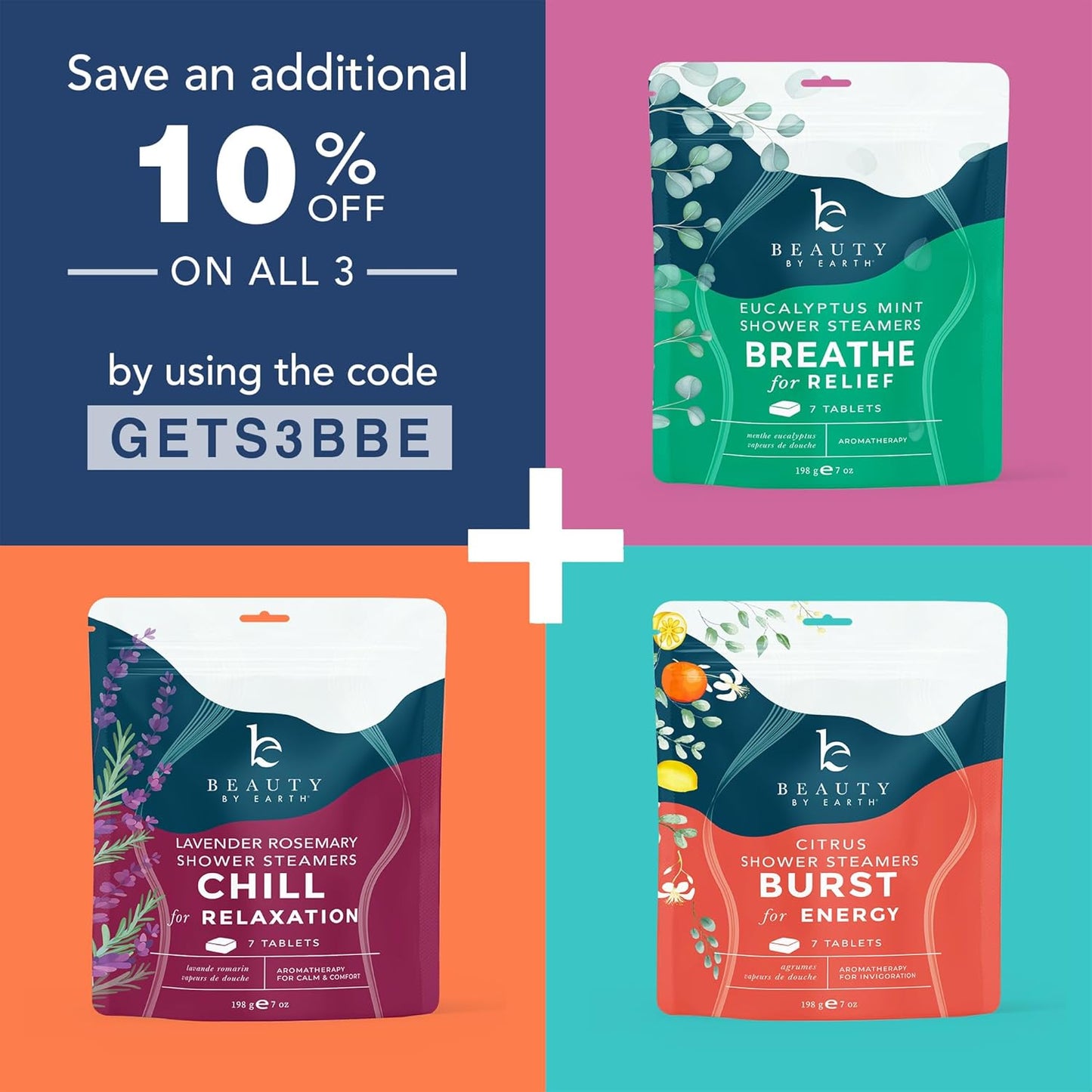 Shower Steamers Aromatherapy - USA Made with Natural Ingredients & Lavender Oil, Large Shower Bombs for Stress Relief, Relaxing Spa Gifts for Women & Men, Luxury New Mom & Nurse Gifts